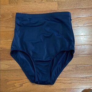 Swim Solutions size 12 NWT Navy High-Waisted Swim Bottom